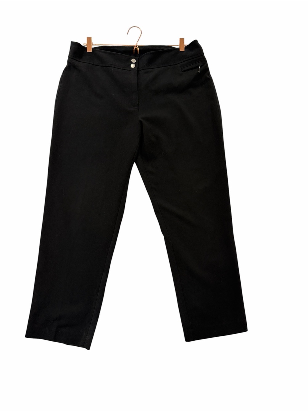 Anna Klein Womens Straight Leg Work Pants Size 14